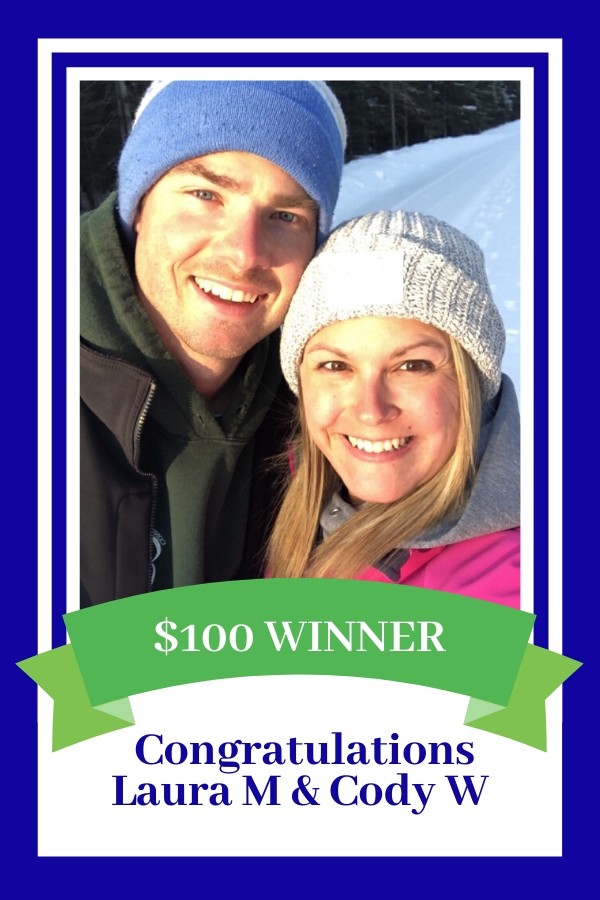 100 dollar Savers Sweepstakes winners Laura M and Cody W