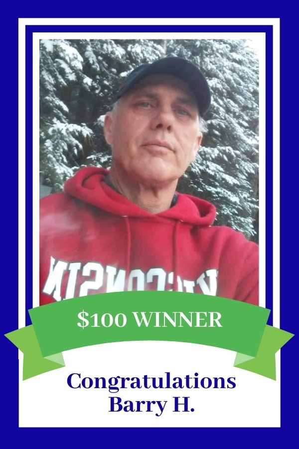100 Dollar Savers Sweepstakes winner Barry H.