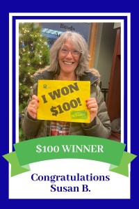 100 Dollar Savers Sweepstakes Winner Susan B.